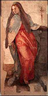 Annunciation Pontormo detail